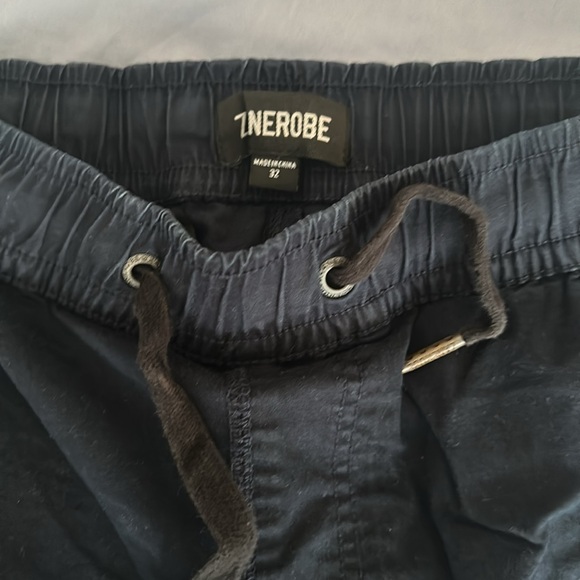 Zanerobe Navy garment dyed joggers 32 medium - Picture 2 of 4